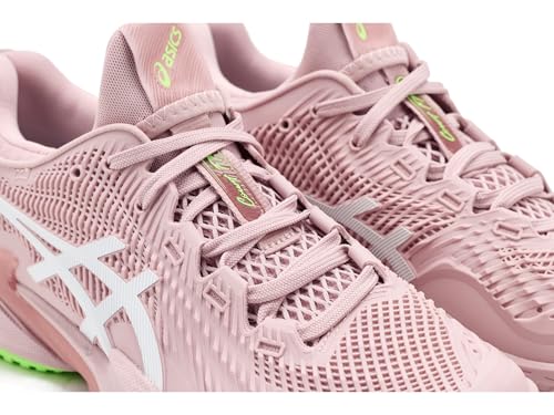 ASICS Women's Court FlyteFoam 3 Tennis Shoes, 8, MORGANITE/White