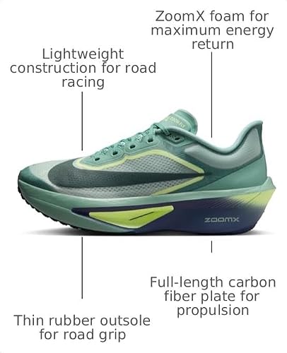 Nike Zoom Fly 6 Men's Road Racing Shoes (Cannon/Light Silver/Cobalt Bliss/Seaweed) Size 10.5