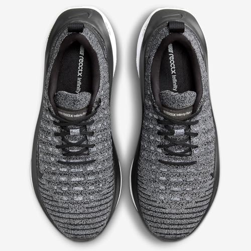 Nike InfinityRN 4 Men's Road Running Shoes (DR2665-003, Black/White/Black) Size 6.5