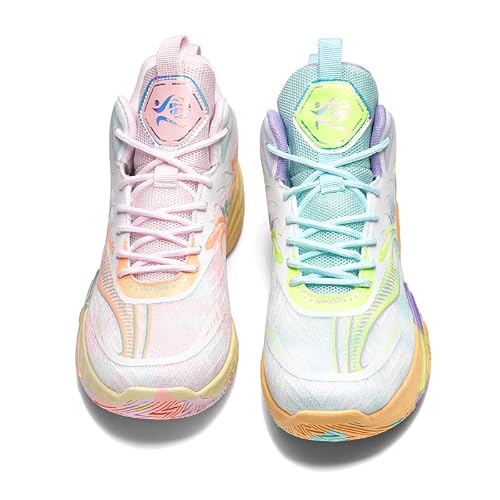 Aiscahent Basketball Shoes for Boys and Girls, Walking Running Shoes Breathable Comfortable Boys Sneakers for Little and Big Kids