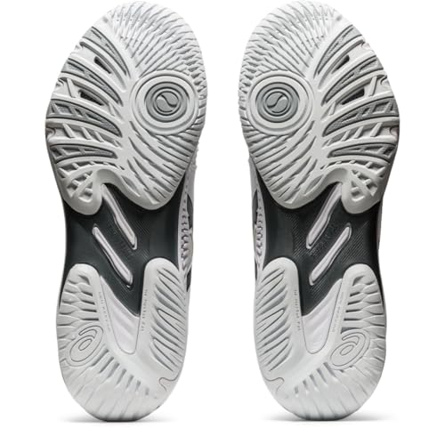 ASICS Women's Netburner Ballistic FlyteFoam 2 Volleyball Shoes, 7, White/Black