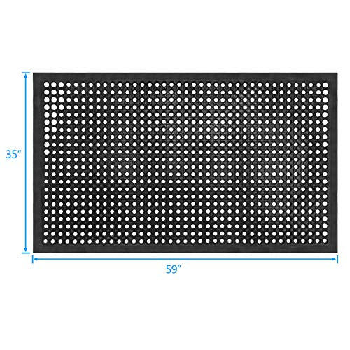 Uniboho Rubber Floor Mats Anti Slip 60"x35" for Outside Entrance