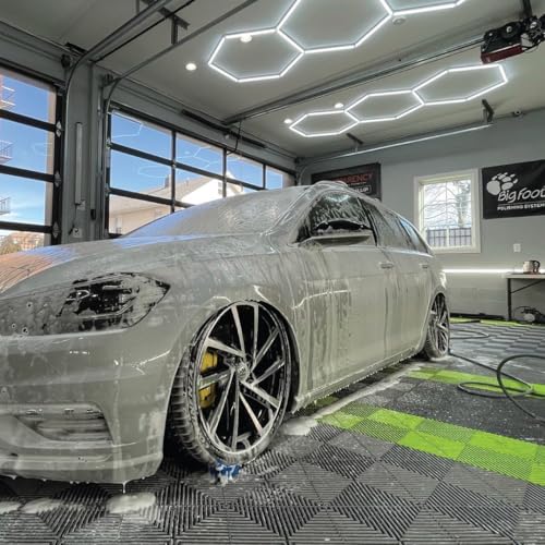 Swisstrax Ribtrax PRO Garage Floor Tiles, 15.75", Pearl Grey, 24-Pack