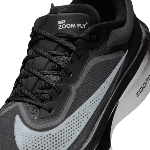 Nike Zoom Fly 6 Men's Road Racing Shoes (FN8454-001, Black/Light Smoke Grey/White) Size 10
