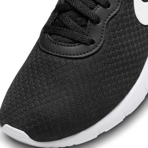 Nike Big Kids' Tanjun EasyOn Shoes, Black/White-White, 6Y