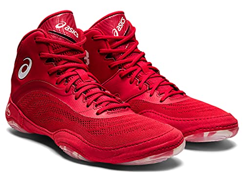 ASICS Men's JB Elite V Wrestling Shoes, 12.5, Classic RED/Beet Juice