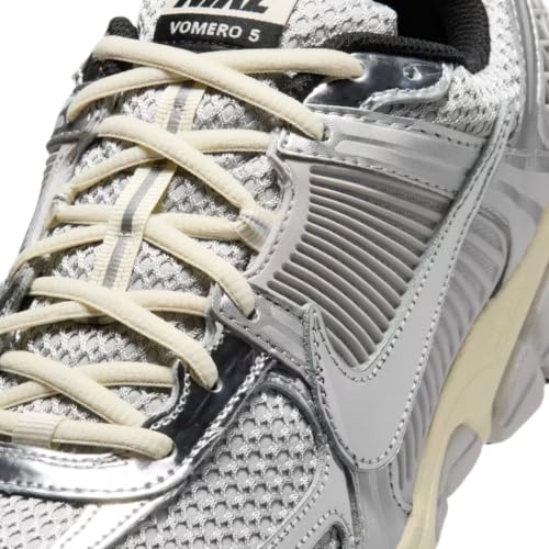 Nike Zoom Vomero 5 Men's Shoes (Gray Fog/Metallic Silver/Coconut Milk/Chrome) Size 10.5