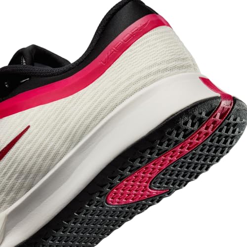 Nike Vapor Pro 3 Women's Hard Court Tennis Shoes (Pale Ivory/Sail/Team Red/Rush Pink) Size 10