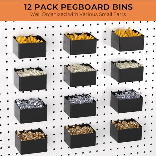 INCLY 278PCS Pegboard Accessories Organizer Kit with Peg Borad Hooks & Bins