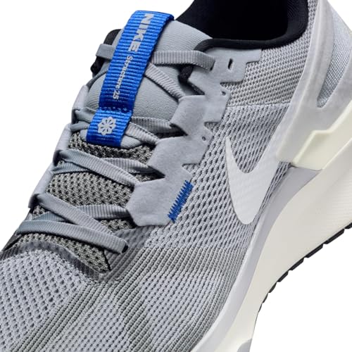 Nike Structure 25 Men's Road Running Shoes (DJ7883-011, Smoke Grey/Wolf Grey/Sail/White) Size 11.5