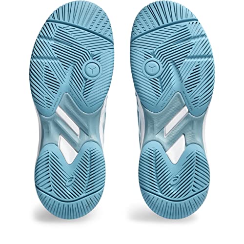 ASICS Kid's Gel-Game 9 Grade School Tennis Shoes, 1, GRIS Blue/White