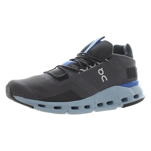 On Cloudnova Mens Shoes Size 8, Color: Eclipse/Chambray-Grey