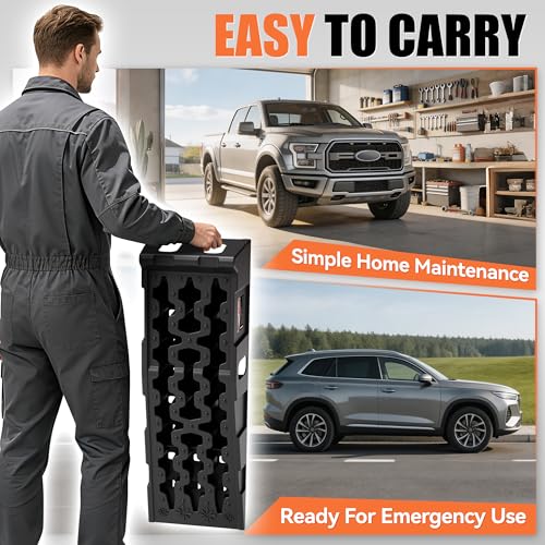 TOWKING 16000lb Heavy Duty Car Ramps, Non-slip 7"H for Underbody Oil Change