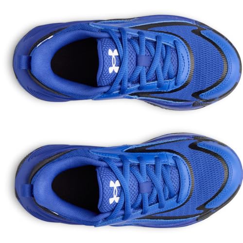 Under Armour Unisex Pre School Size Lockdown 8 Basketball Shoe, (400) Royal/Black/White, 3, US