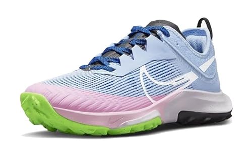 Nike Women's Air Zoom Terra Kiger 8 Running Shoes, Light Marine Pink Green, 7