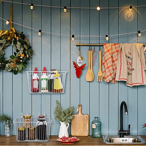 Sieral 4 Pack Pegboard Baskets, Pegboard Hooks Assortment Various Tools Storage, Pegboard Parts Storage System Peg Board Workbench Metal Wire Shelves for Organizing Hardware Attachments