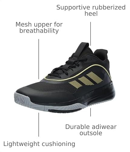 Adidas Men's Own The Game 3.0, Black/Gold Metallic/Solid Grey, 8