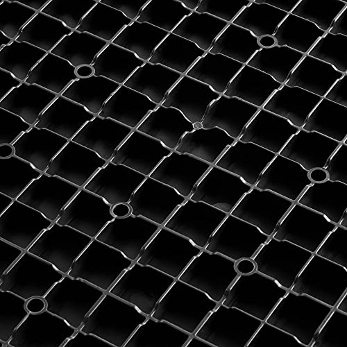 Speedway Diamond Interlocking Garage Floor Tiles 12 x 12 x 0.5 in, Black, 50 Piece Set