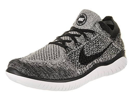 Nike Men's Free Rn Flyknit 2018 Trainers, White Black, 9.5