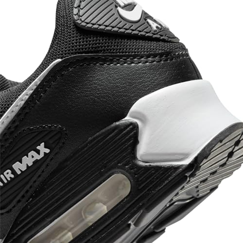 Nike WMNS Air MAX 90, Women's Sneaker, Black White Black, 38 EU