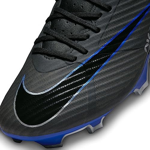 Nike Phantom Gx Academy Df Fg/Mg, Men's Sneaker, Black Chrome Hyper Royal, 10.5 US
