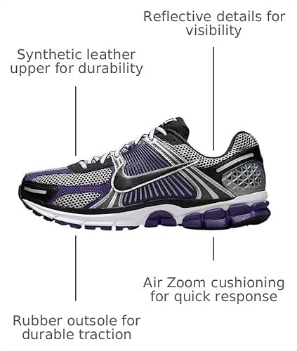 Nike Zoom Vomero 5 Men's Shoes (Metallic Silver/Court Purple/White/Black) Size 10