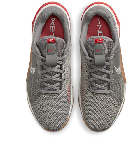Nike Men's Metcon 8 Training Shoes, Flat Pewter Phantom Gum Med Brown, 10 US