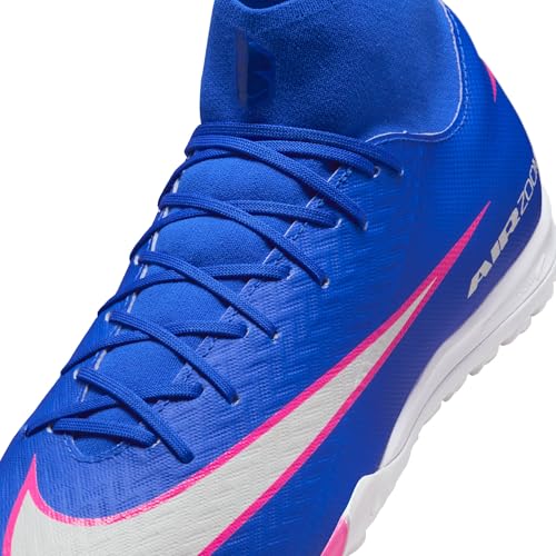 Nike Mercurial Superfly 10 Academy Turf High-Top Soccer Shoes (Racer Blue/White) Size 8.5