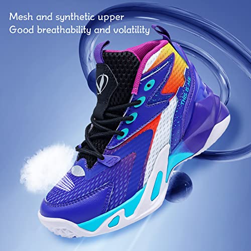 VITUOFLY Kids Basketball Shoes Boys Sneakers Girls Mid-top Sports Shoes