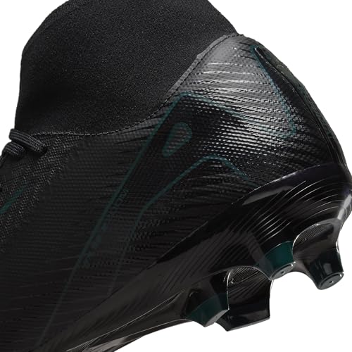 Nike Men's Zm Superfly 10 Acad Fg/MgFootball Shoe, Black Black Deep Jungle, 10.5 US