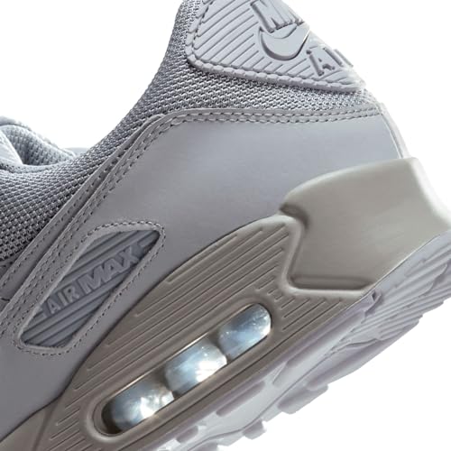 Nike Air Max 90, Men's Running Shoes, Wolf Grey Wolf Grey Wolf Grey Black, 11 US