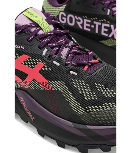 ASICS, Women's, Trabuco 14 GTX, Black/Dark Aubergine, 8, Medium