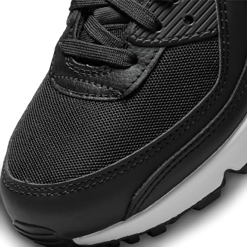 Nike WMNS Air MAX 90, Women's Sneaker, Black White Black, 38 EU