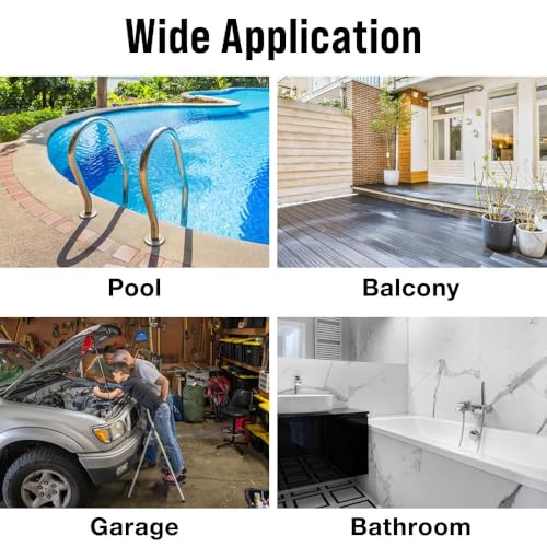 Japard Garage Floor Tiles, 20 Pack Interlocking Flooring Drainage 15.7 x 15.7 inch Covering 34 Sq Ft, Hard Plastic Easy to Install, Outdoor Indoor Basement Parking (Gray)