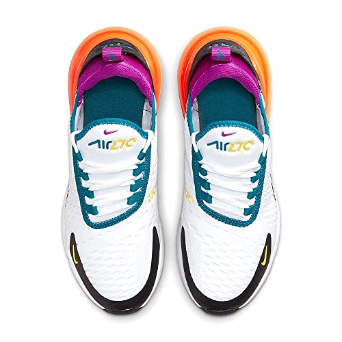 Nike Big Kid's Air Max 270 White/Vivid Purple-Black (FD0299 100) - 6