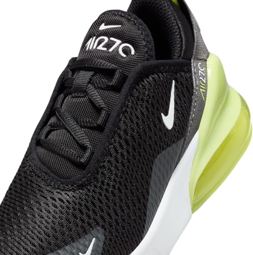 Nike Air Max 270 Little Kids' Shoes (AO2372-704, Light Lemon Twist/Black/Anthracite/White) Size 12
