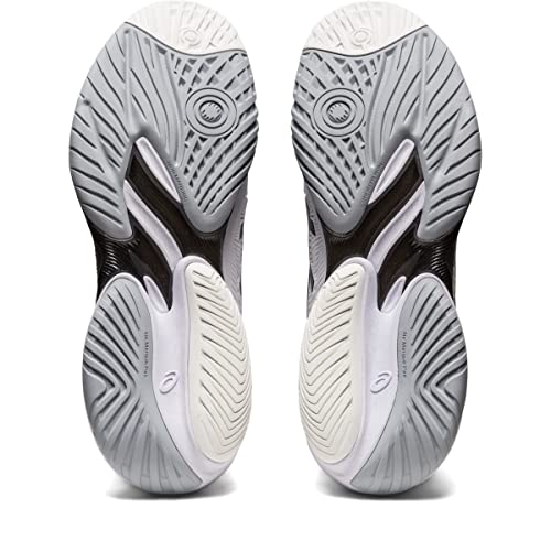 ASICS Men's Court FlyteFoam 3 Tennis Shoes, 14, White/Black