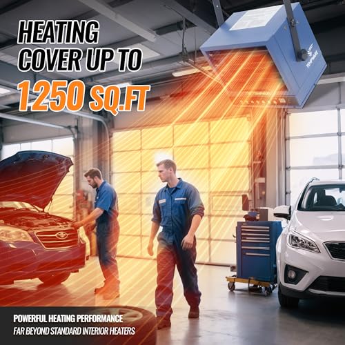 TEMPWARE 240V Hardwired Electric Garage Heater 7500W with Remote Control