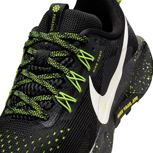 Nike Women's Pegasus Trail 5 Sneaker, Black/Phantom/Volt Ice, 9