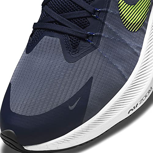 NIKE Men's Running Shoe, Midnight Navy Volt White Hyper Royal, 7.5