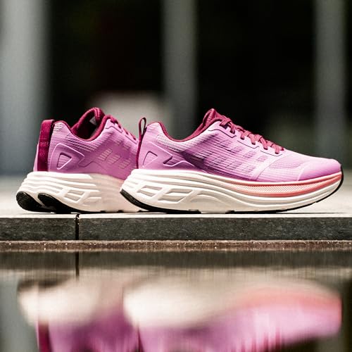 NORTIV 8 Women's Walking Shoes Cushion Running Tennis Shoes ActiveFloat Non-Slip Comfortable Breathable Workout Gym Sports Athletic Fashion Sneakers,Size 8.5,Purple,SNWS245W