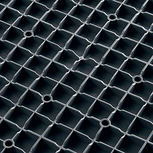 Speedway Garage Floor Diamond Tile, 12 x 12 x 0.5 in, Grey, 50-Piece Set