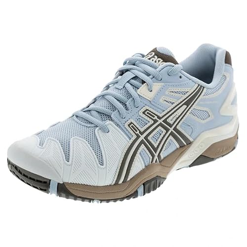ASICS Unisex Gel-Resolution 5 Sportstyle Shoes, 6.5M / 8W, Storm Cloud/Sepia Brown