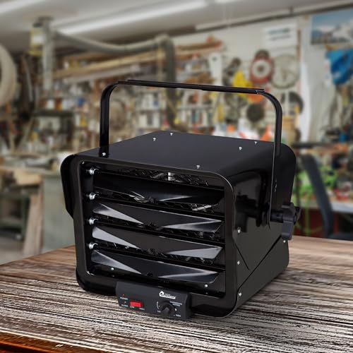 DR. INFRARED HEATER DR966 240-volt Hardwired Shop Garage Commercial Heater, 3000-watt/6000-watt, Black