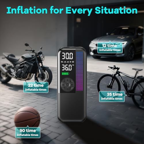 WEOLULI Tire Inflator Portable Air Compressor, 150 PSI Cordless Air Pump