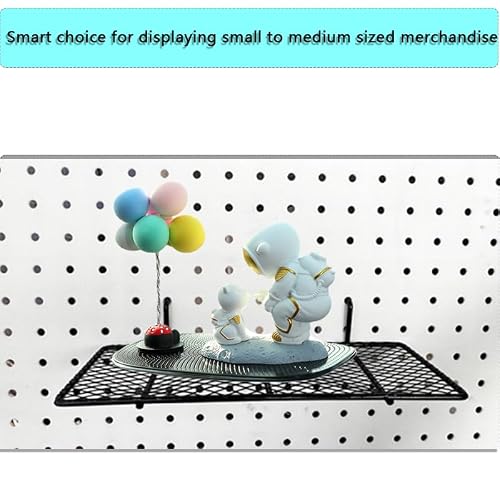 8-Pack Pegboard Baskets & Trays, Container Holders, Pegboard Racks, Wire Shelf, Wall Organizer, Attachments for Organizing Various Tools, Workbench Accessories, Garage Storage (Black)