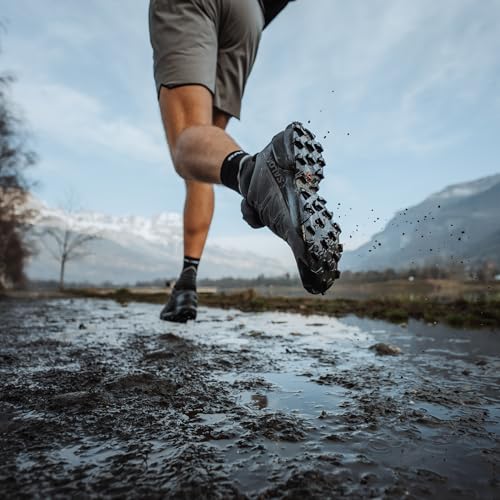 Salomon Men’s Speedcross Trail Running Shoes - Magnet/Black/Magnet - 12
