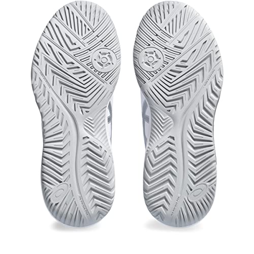 ASICS Women's Gel-Dedicate 8 Tennis Shoes, 5, White/Pure Silver