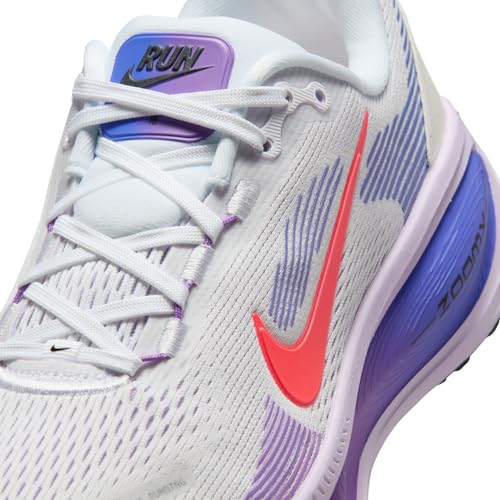 Nike Womens Vomero 18 White/Hot Lava/Violet Mist/Sapphire 9 Medium