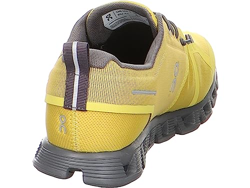 On: Cloud 5 Waterproof Men's Running Shoes, Mustard/Rock, 8.5